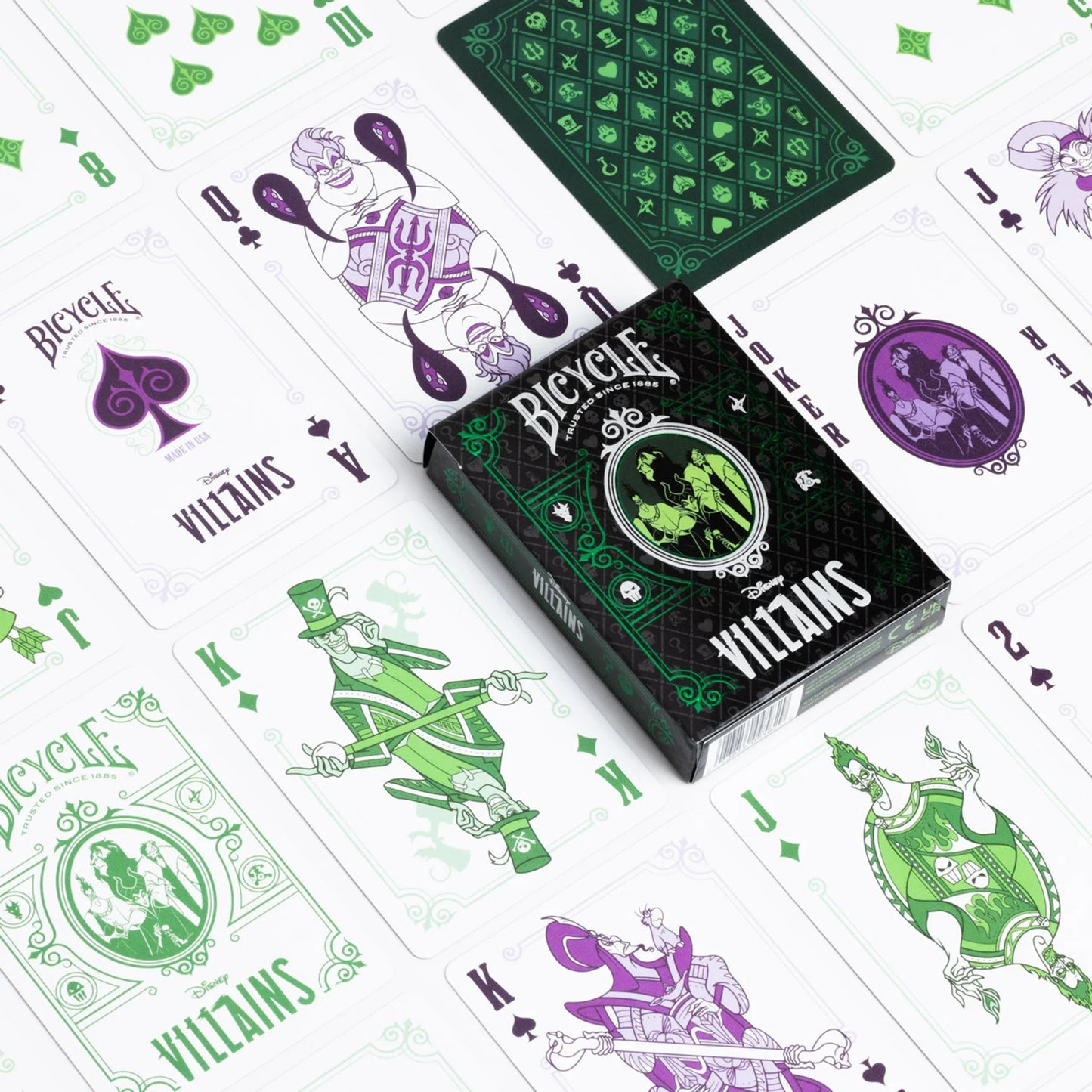 Bicycle Disney Villains Playing Cards – Purple or Green Edition ClassicDecks