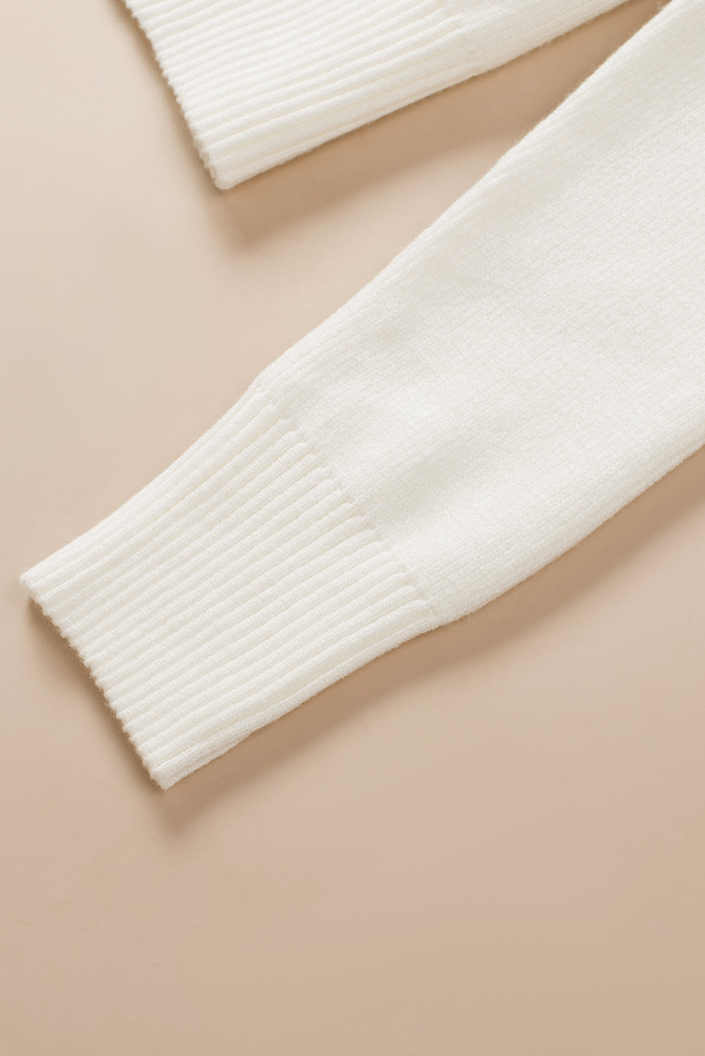 Ruched Sweetheart Neck Long Sleeve Sweater Trendsi