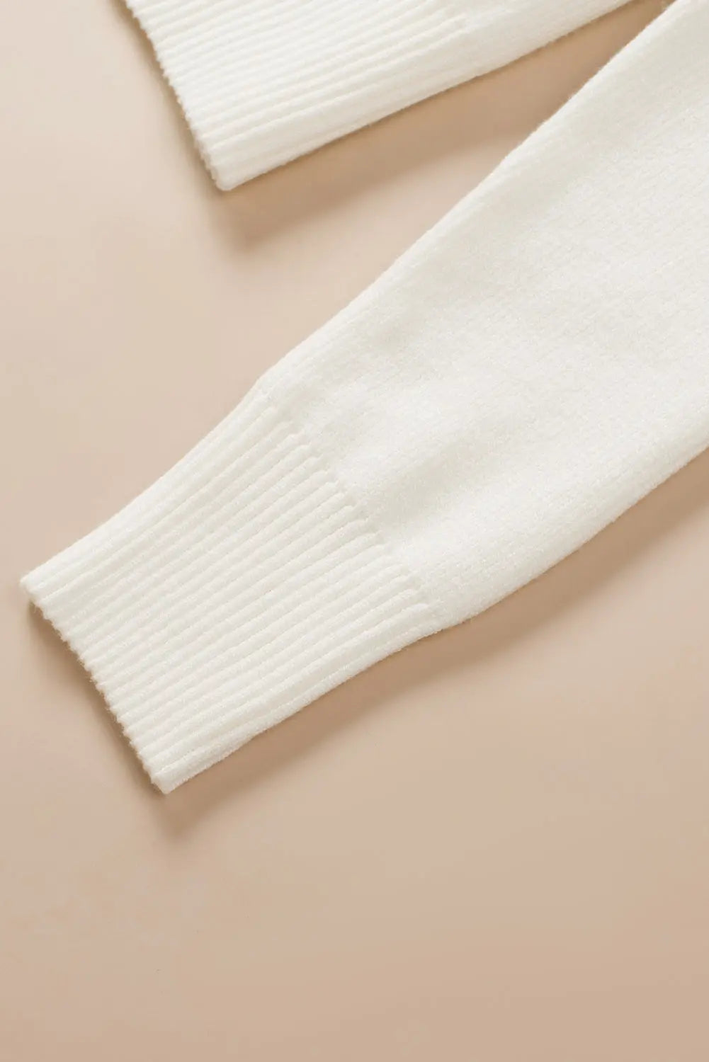 Ruched Sweetheart Neck Long Sleeve Sweater Trendsi