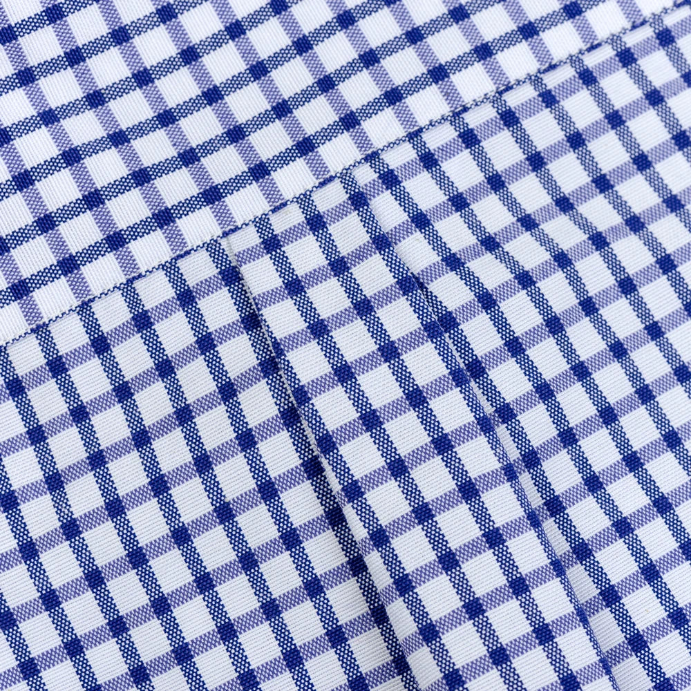 Men's Long Sleeve Oxford Plaid Striped Work Casual Shirt with Pocket, Spring Autumn Cotton Blend Regular-fit Button-down Shirts