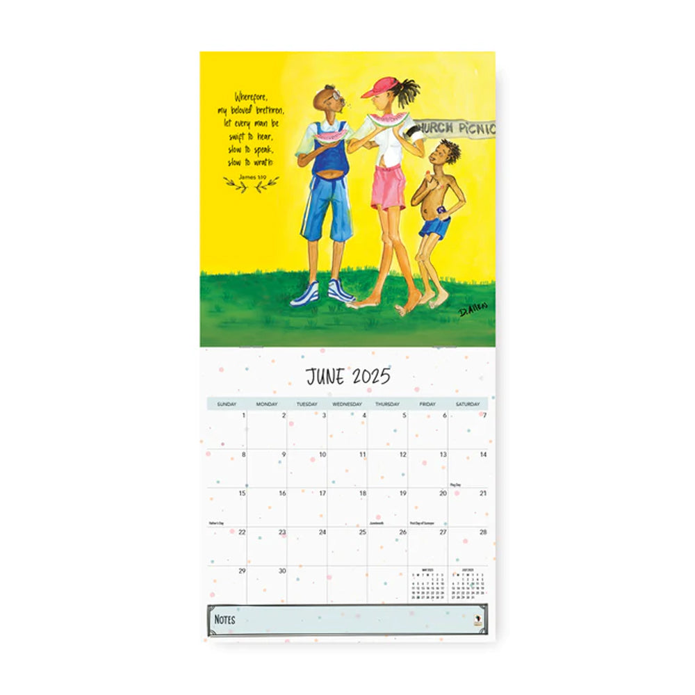 2025 Too Blessed to be Stressed Wall Calendar