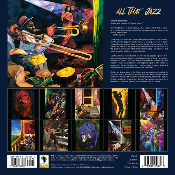 2026 All That Jazz Calendar (Ships Sept 15, 2025)