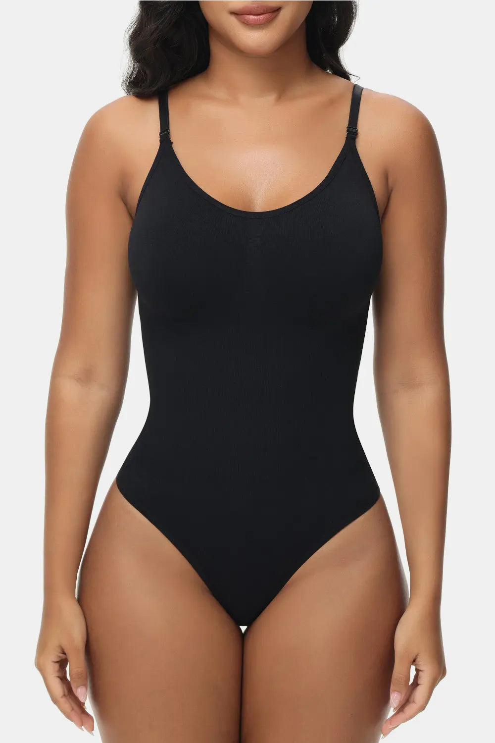 Spaghetti Strap Tummy Control Bodysuit Trendsi