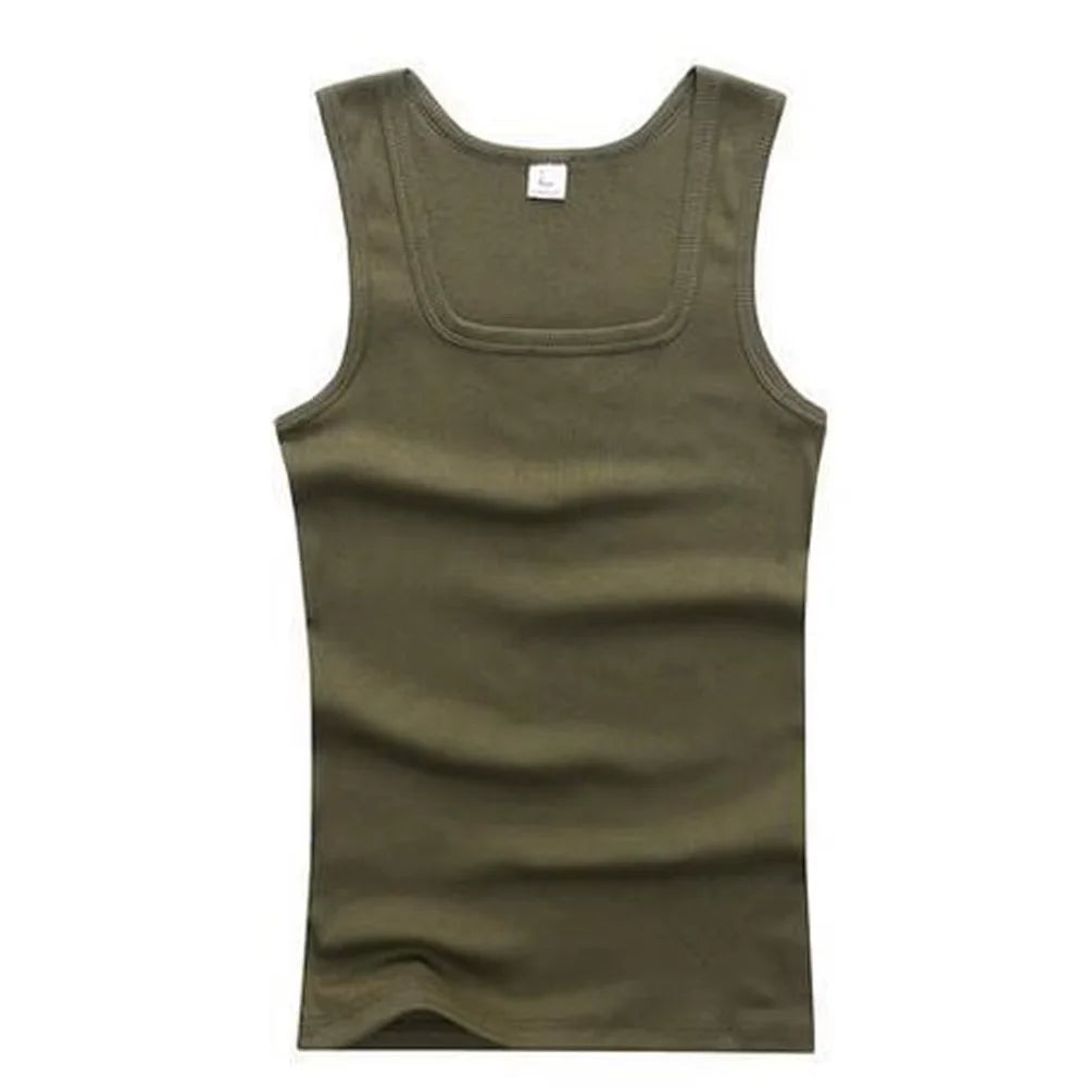 Summer Plus Size Men Clothing Tank Tops Black White Gray Singlets Sleeveless Fitness Men Vest Casual Bodybuilding Vest New