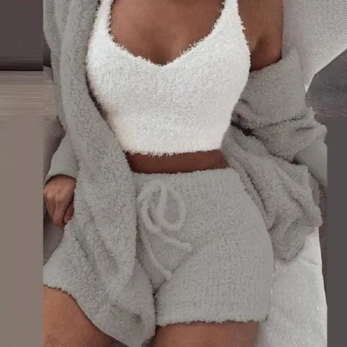 Women's Clothing European And American Winter Plush Home Clothes Casua FashionMojos.com