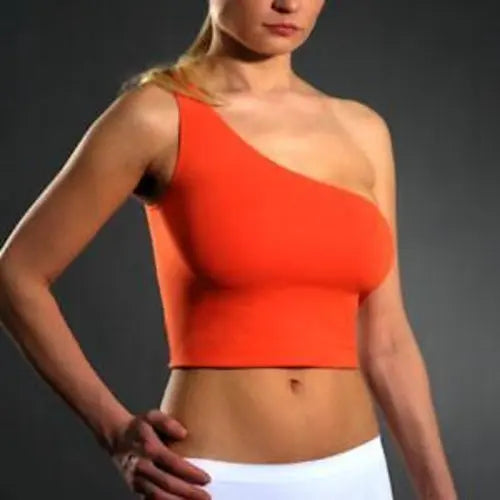 SEAMLESS ONE SHOULDER TOP (LA8131) FashionMojos.com