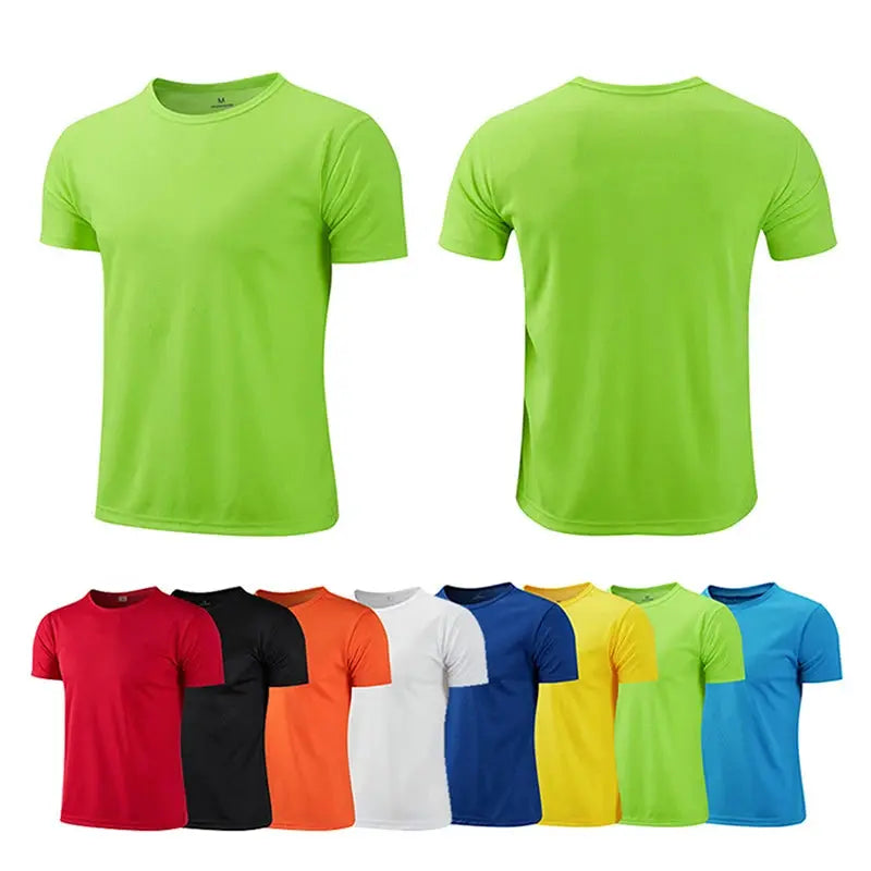 Multicolor Quick Dry Short Sleeve Sport T Shirt Gym Jerseys Fitness Shirt Trainer Running T-Shirt Teenager Breathable Sportswear FashionMojos.com