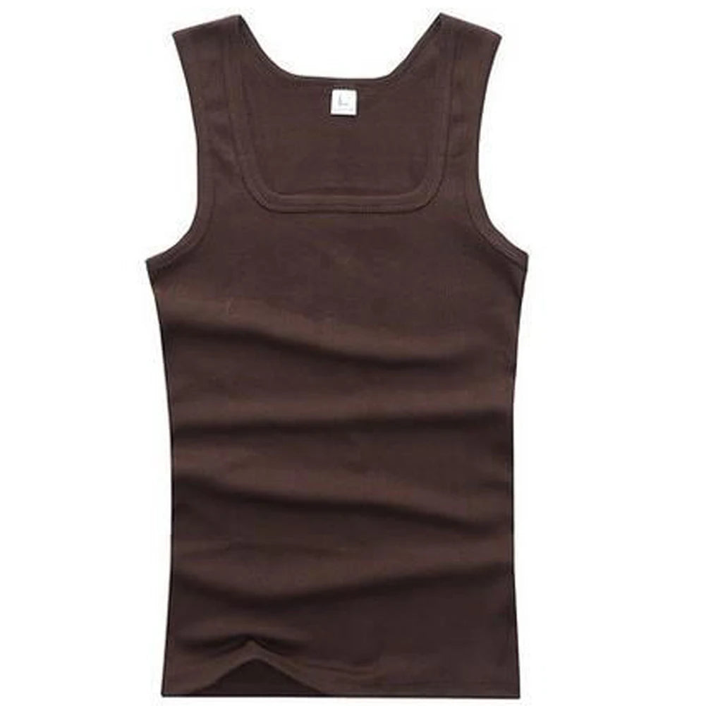 Summer Plus Size Men Clothing Tank Tops Black White Gray Singlets Sleeveless Fitness Men Vest Casual Bodybuilding Vest New