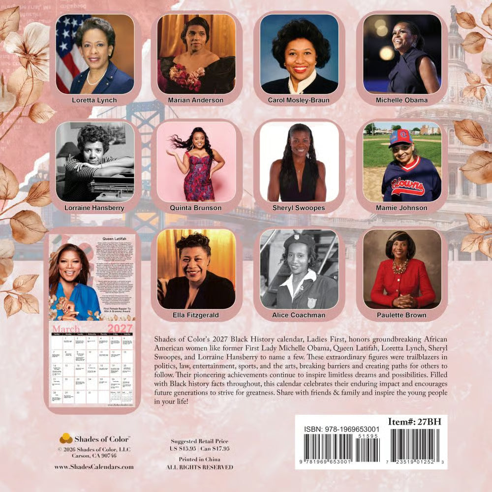 Black History 2027 Wall Calendar - FashionMojos.com FashionMojos.com