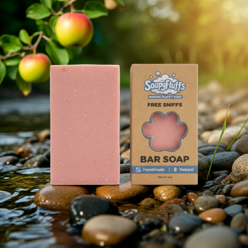 Candy Apple Tallow Soap - Sweet Apple & Cinnamon Deeply Moisturizing Bar Soapyfluffs