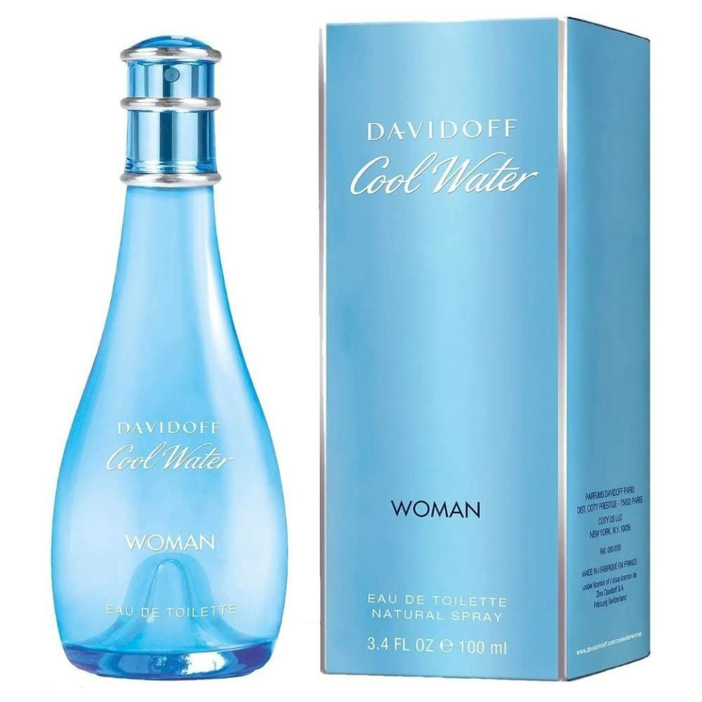 Davidoff Cool Water Eau De Toilette Spray for Women, 3.4 Ounce