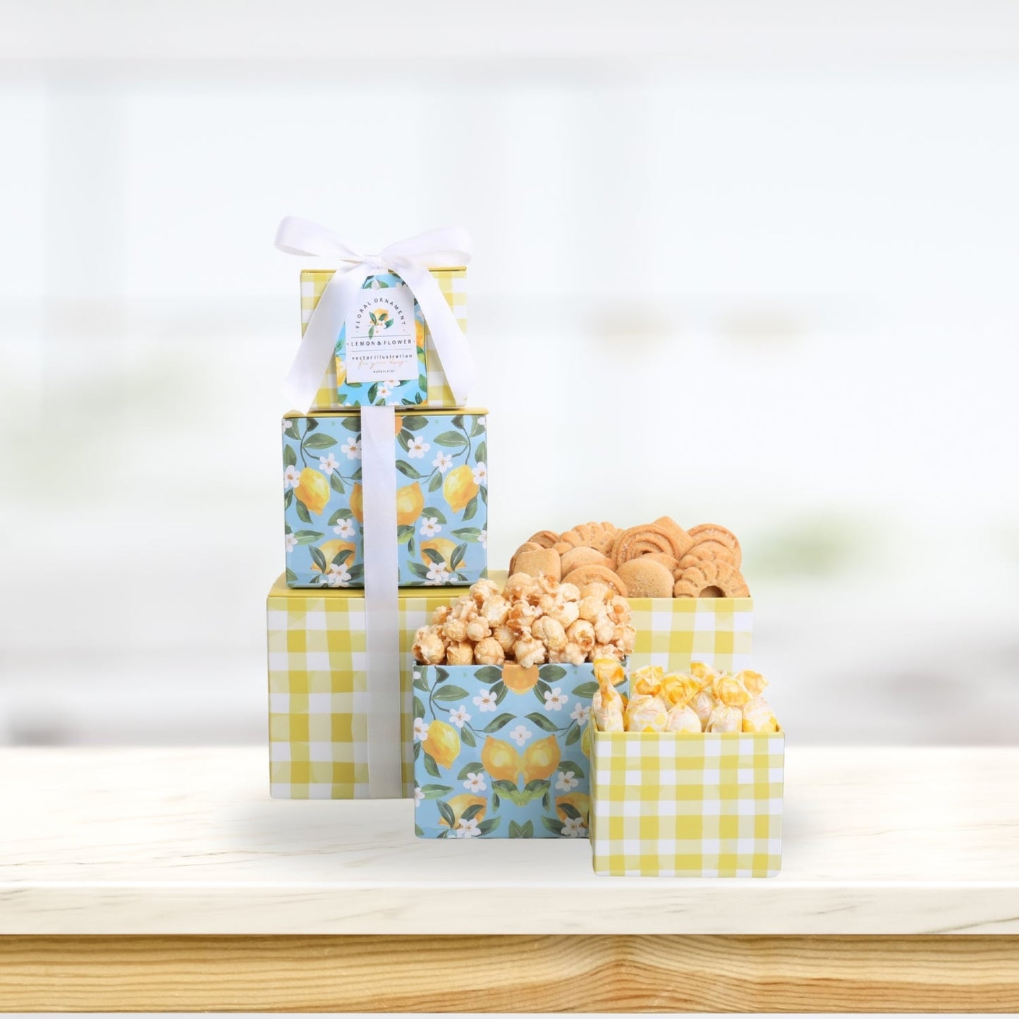 Lemon Twist Gift Tower Alder Creek Gift Baskets