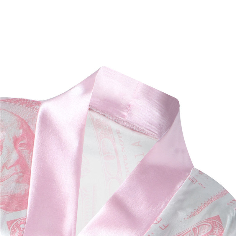 Aesthetic Cardigan Long Sleeve Midi Bandage Dress Money Pajamas Fall Clothes for Women Fashion Sexy Lounge Wear