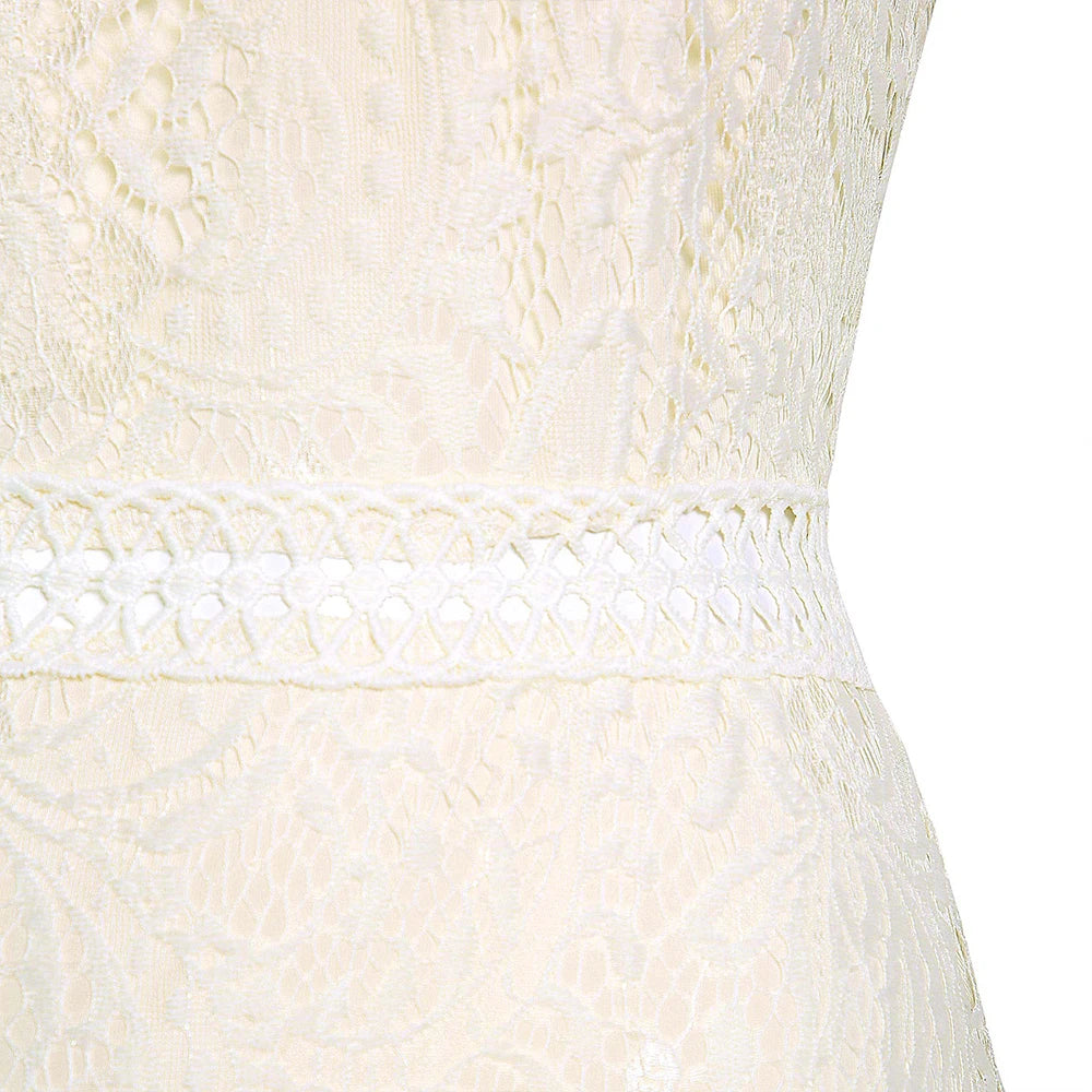 Elegant Lace Evening Wedding Party Dress for Women