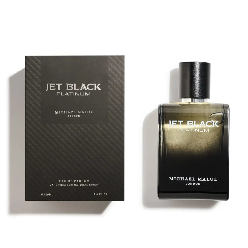 Jet Black Platinum 3.4oz Men's Eau de Parfum, Fragrance for Men 100ml Michael Malul
