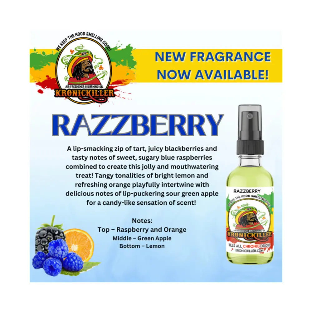Kronickiller Razzberry Air Freshener & Burning Oil Kronic Killer