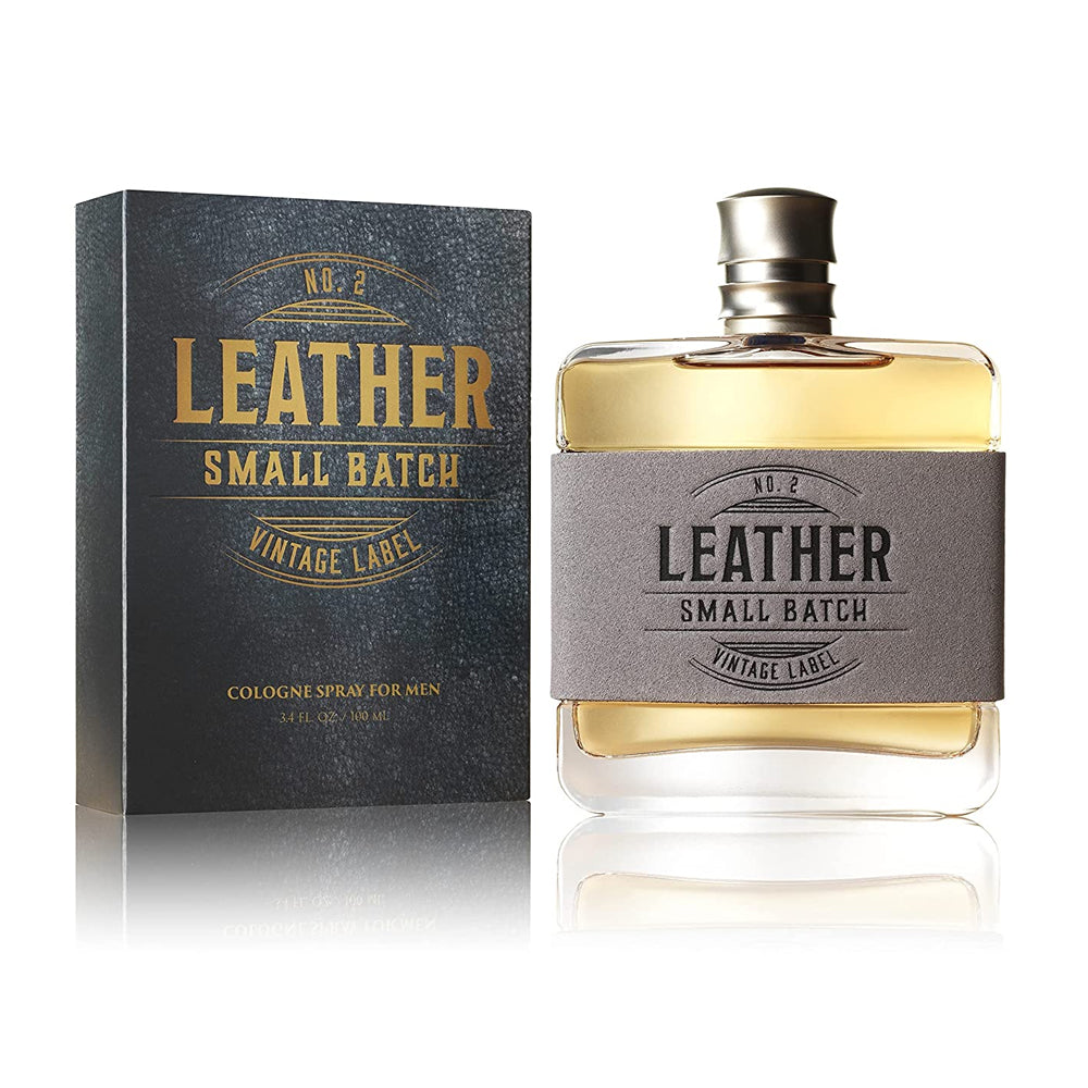 Tru Western Leather #2 Small Batch Men's Cologne, 3.4 fl oz (100 ml) - Confident, Sexy, Modern