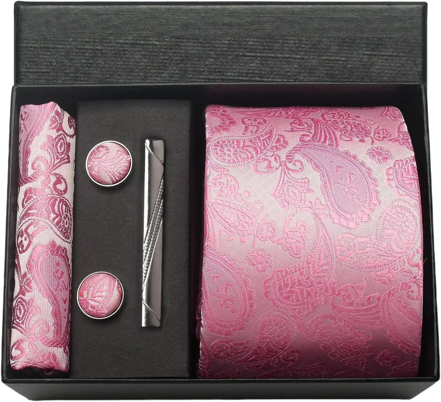 100% Silk Necktie Paisley Floral Mens Tie