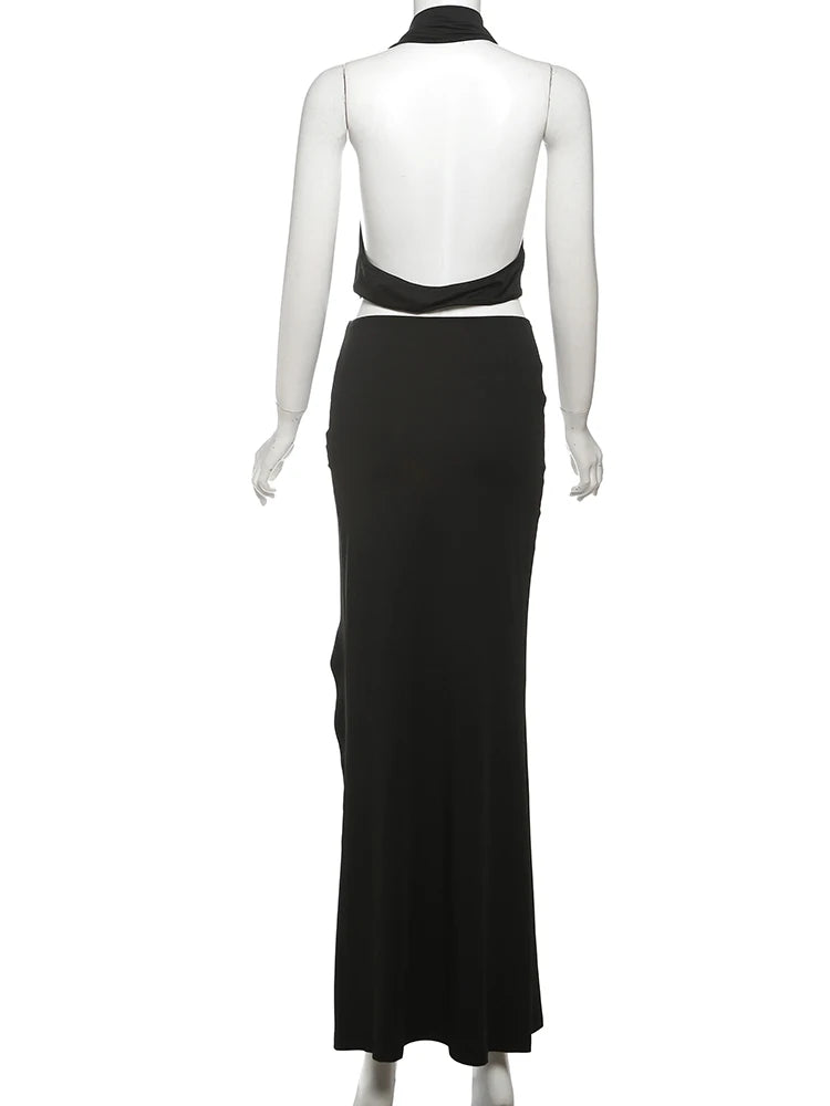 Sisterlinda Classic Swinging Neck Maxi Dress