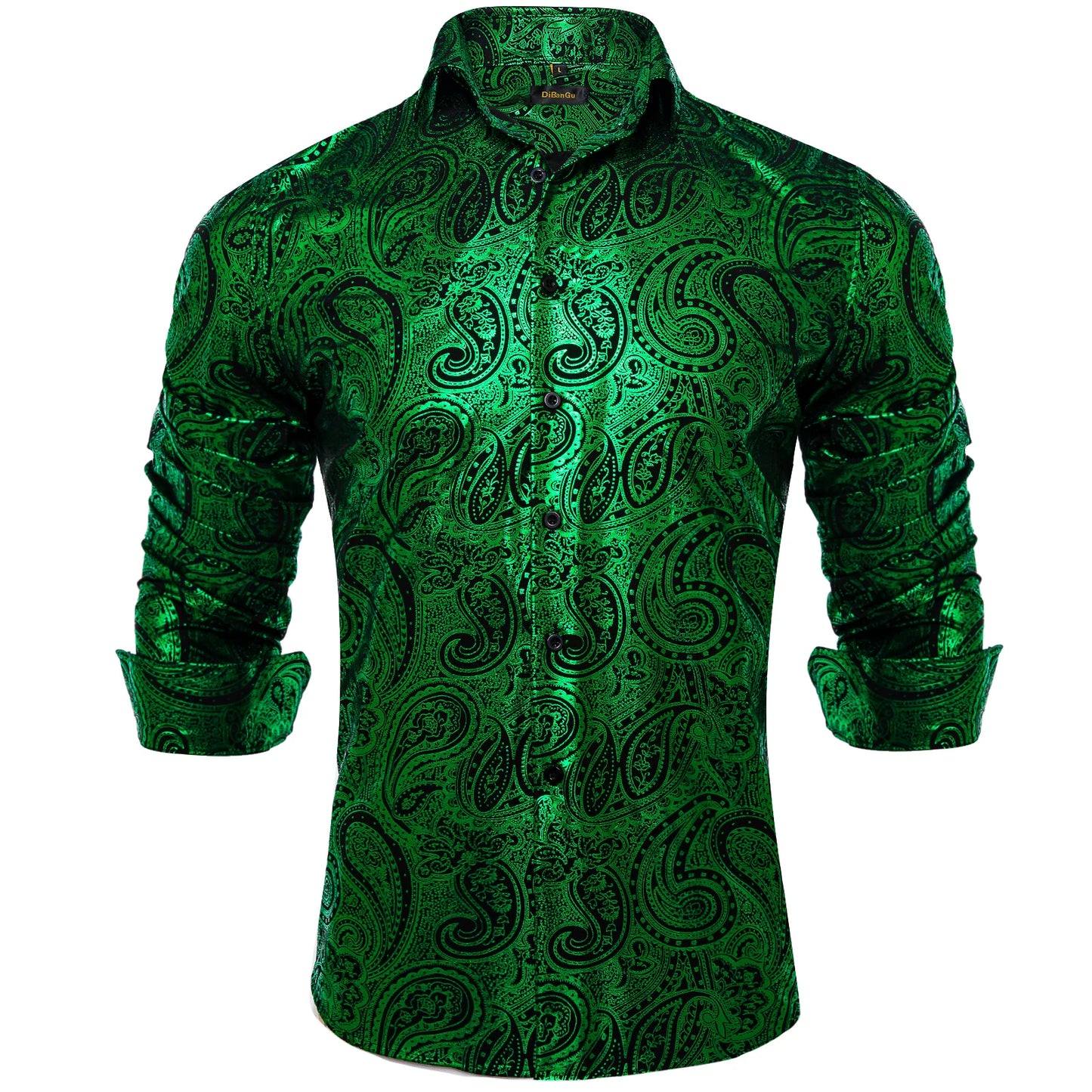 Luxury Gilding Paisley Shirts for Men
