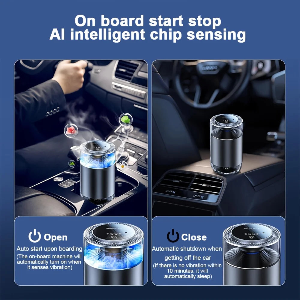 Smart Car Air Aromatherapy Diffuser Rechargeable Car Air Freshener