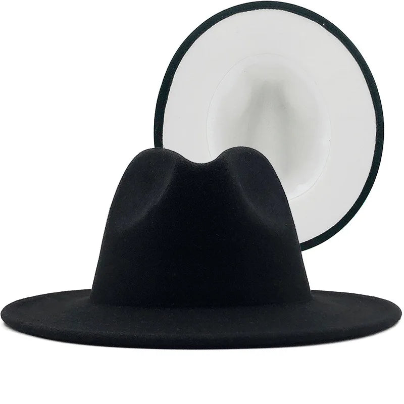 QBHAT Two-color Fedora Hat Men