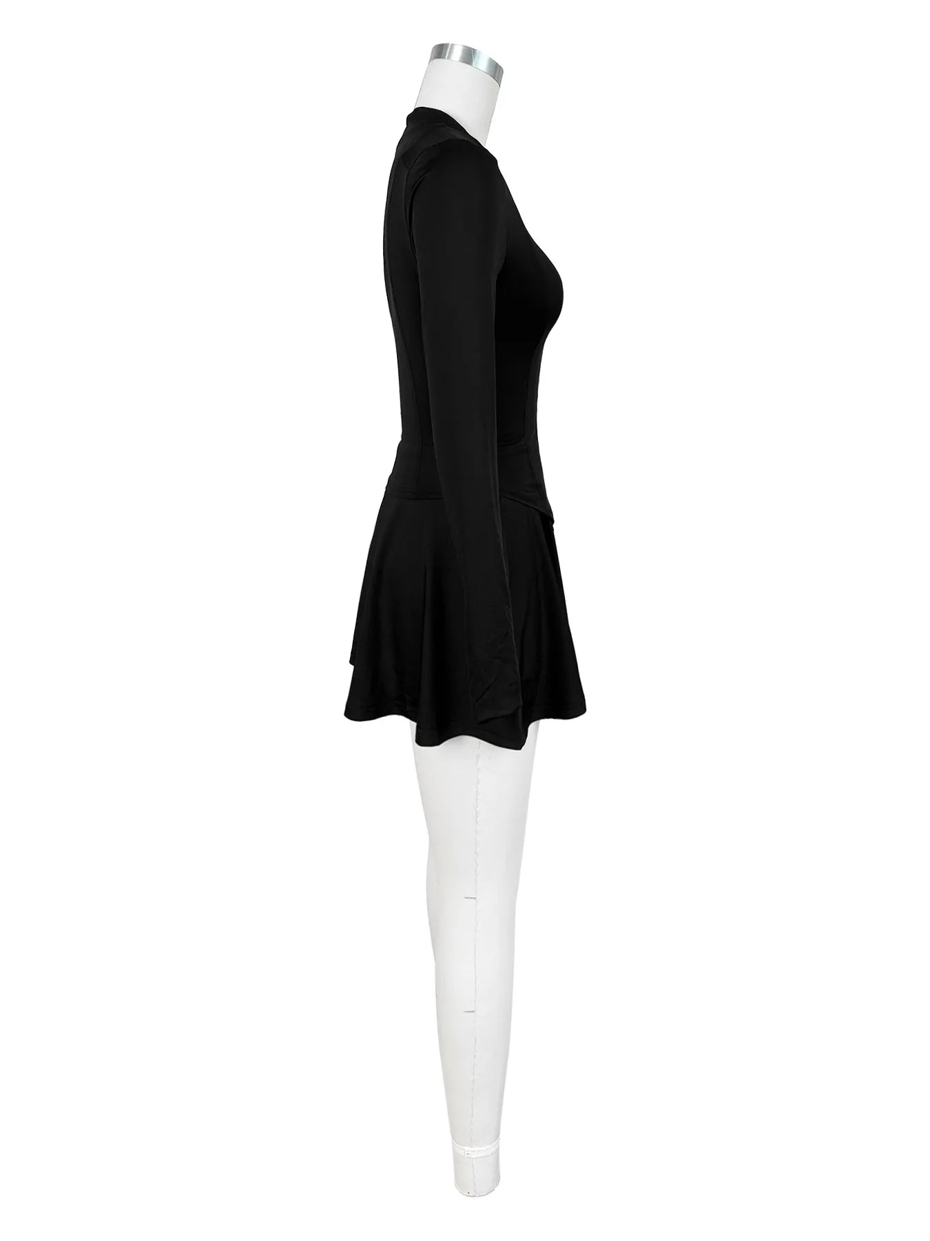 Womens Casual Sports 2 Piece Outfits Long Sleeve Zip Up Jacket Mini Skirt With Shorts Sets