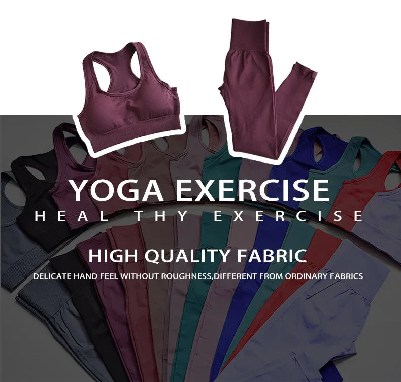 Seamless Hyperflex Workout Set Sport Leggings and Top Yoga Outfits for Women Sportswear Athletic Clothes Gym 2 piece Set XL Size