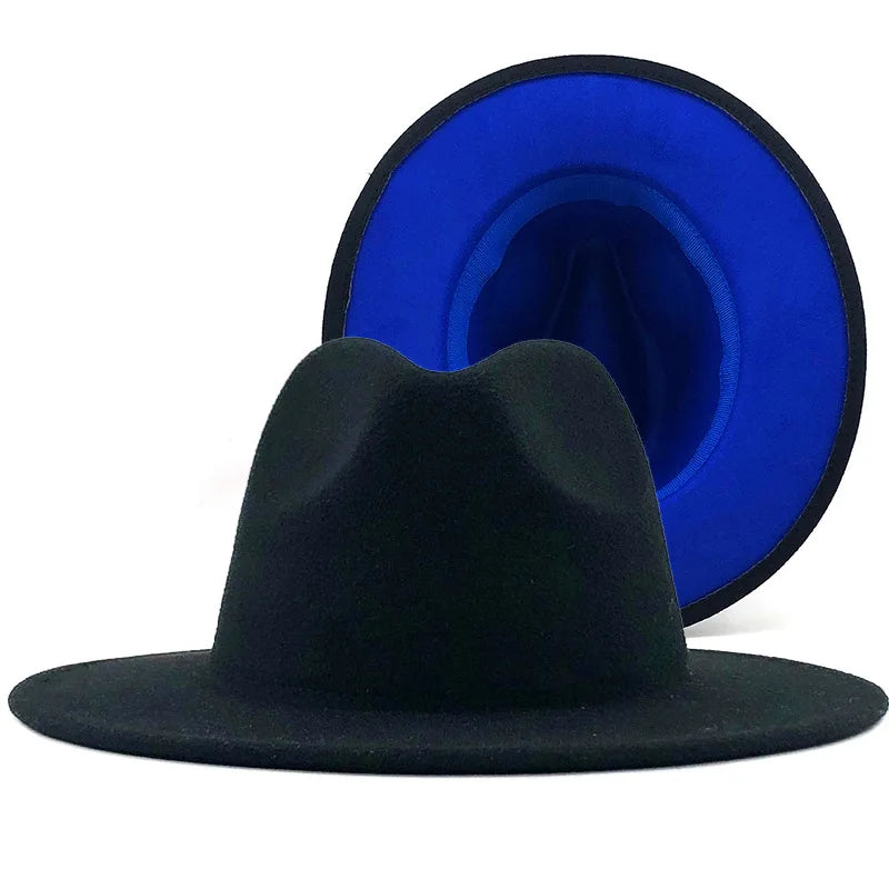 QBHAT Two-color Fedora Hat Men