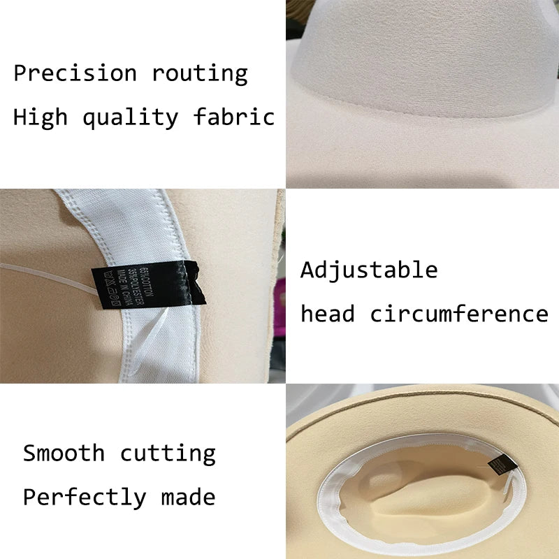 QBHAT Two-color Fedora Hat Men