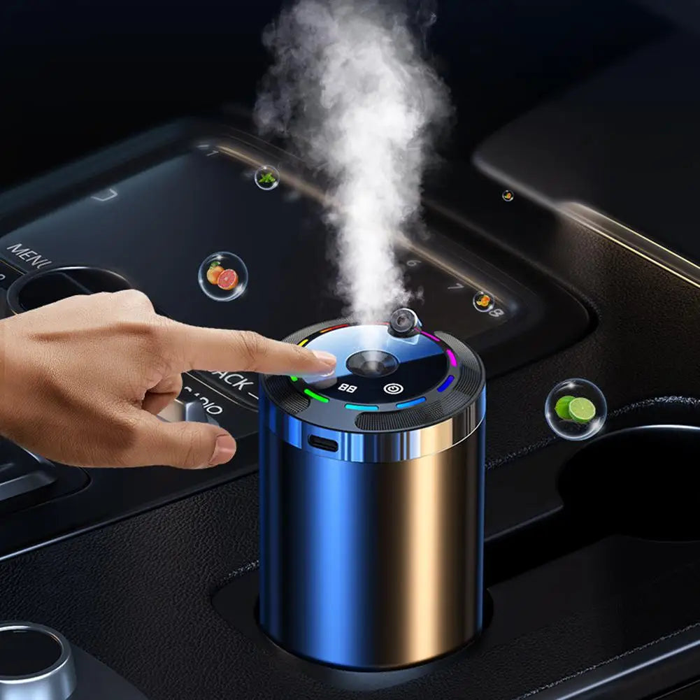 Smart Car Air Freshener, Rechargeable Car Aroma Diffuser