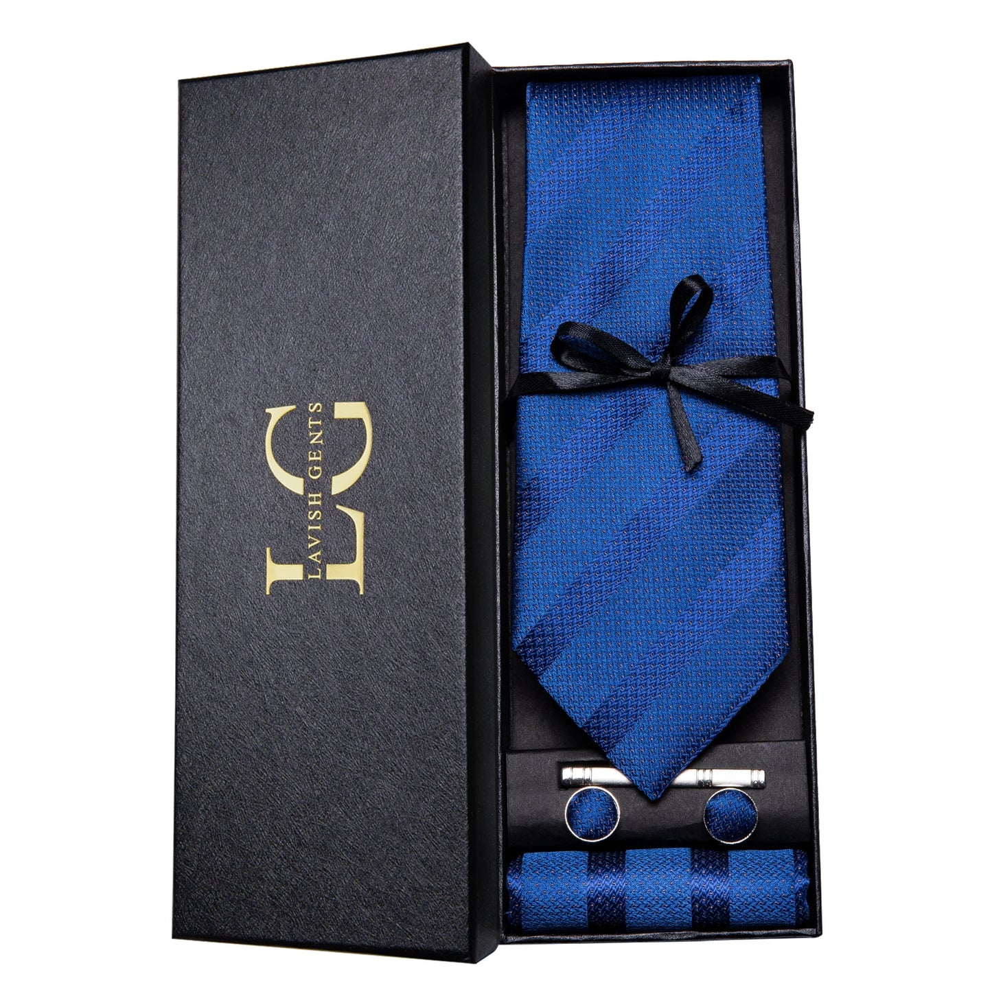 Hi-Tie Luxury Gift Box Classic Paisley Teal Green NeckTie
