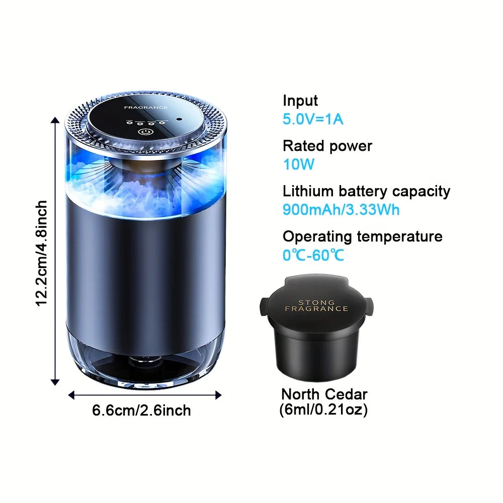 Smart Car Air Aromatherapy Diffuser Rechargeable Car Air Freshener