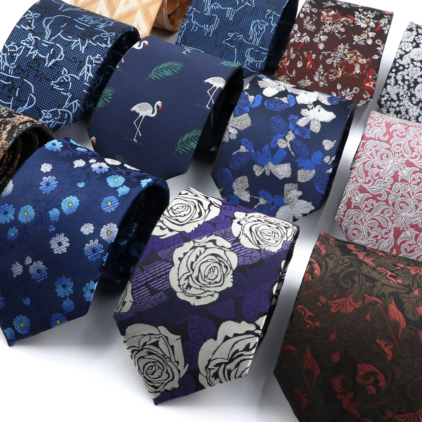 New Polyester Floral Tie For Men