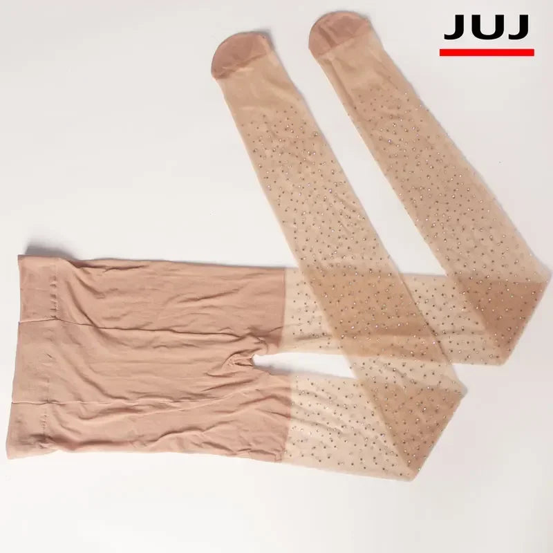 New 20D Women's Sexy Oil Shiny Rhinestone Pantyhose
