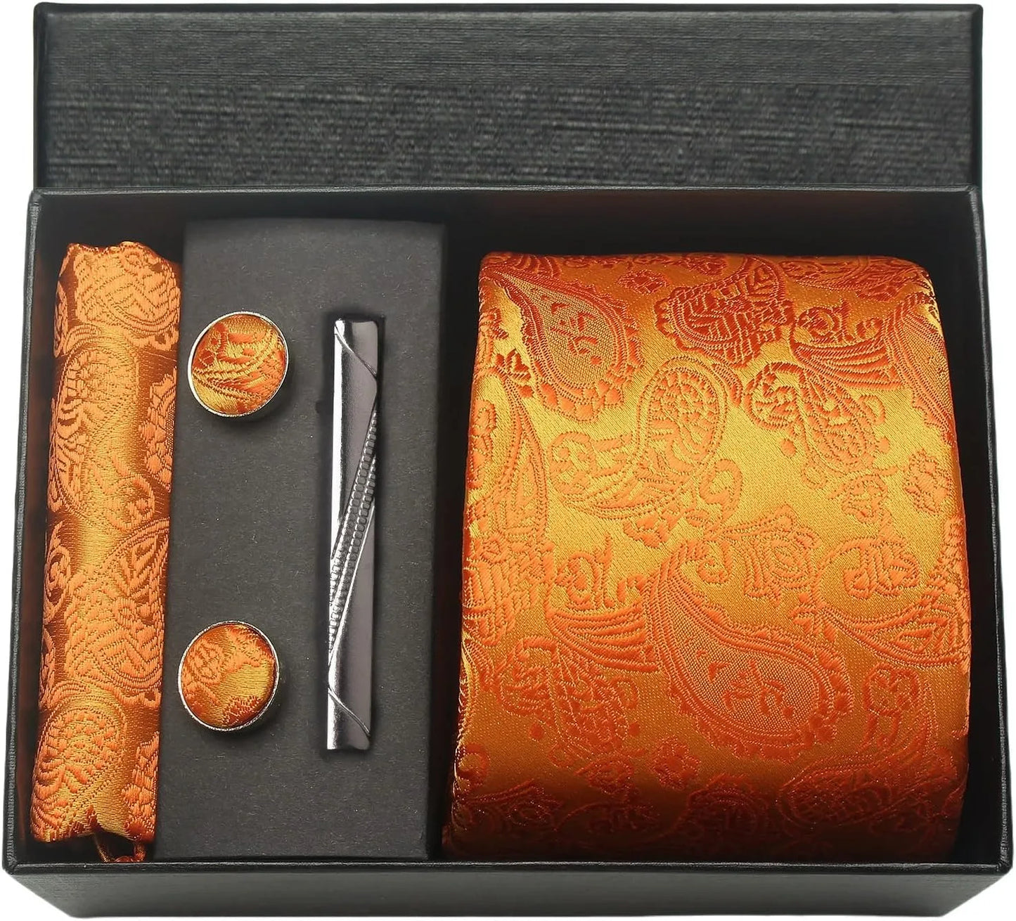 100% Silk Necktie Paisley Floral Mens Tie