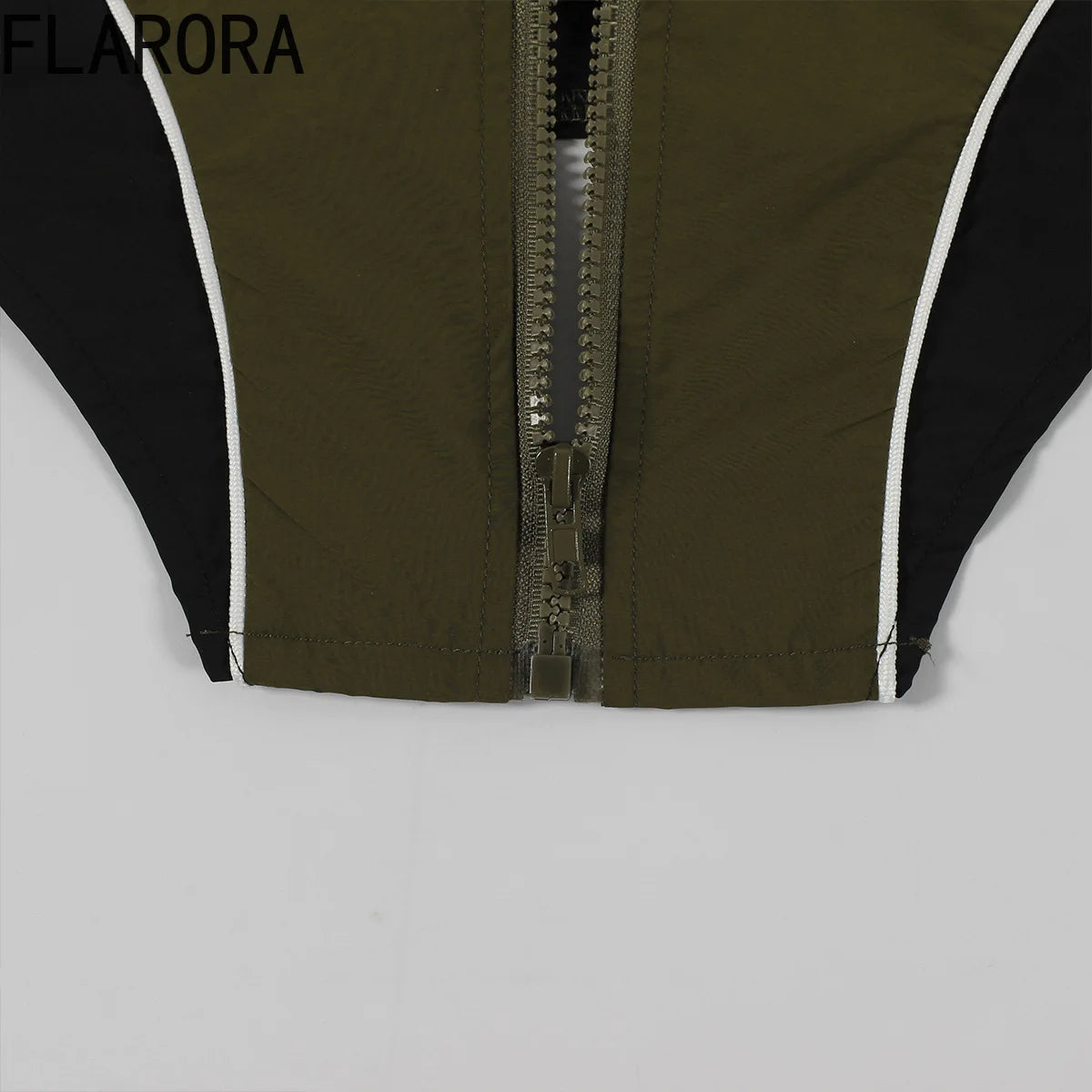 FLARORA Fashion Patchwork 2Pcs Sets Woman