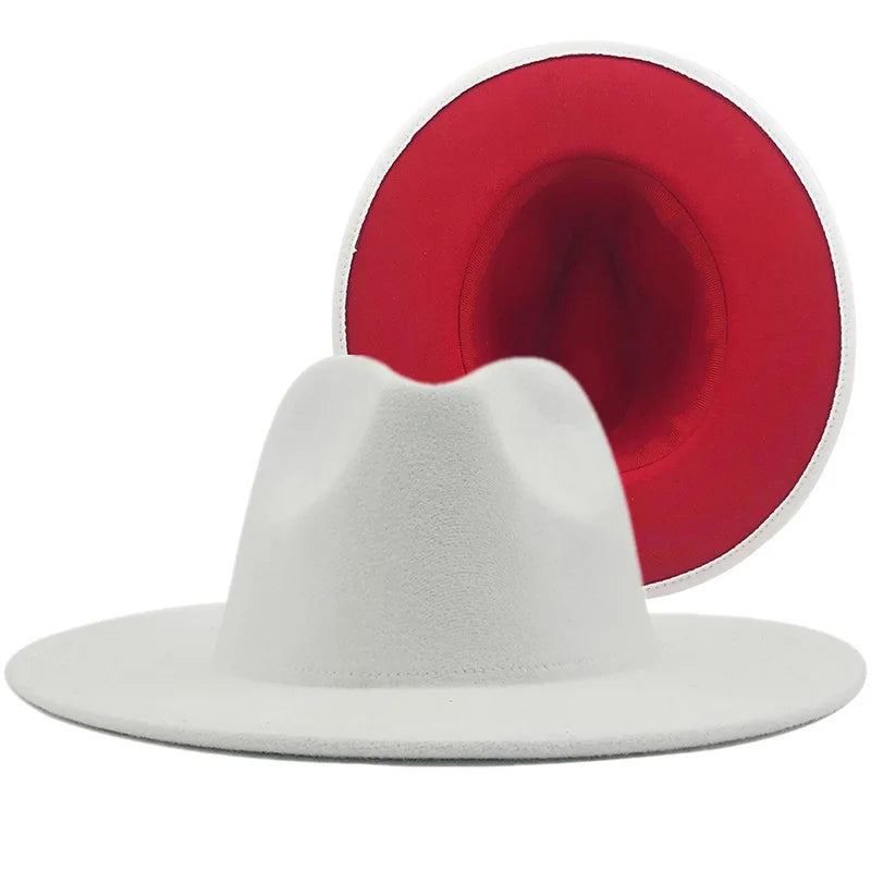 QBHAT Two-color Fedora Hat Men