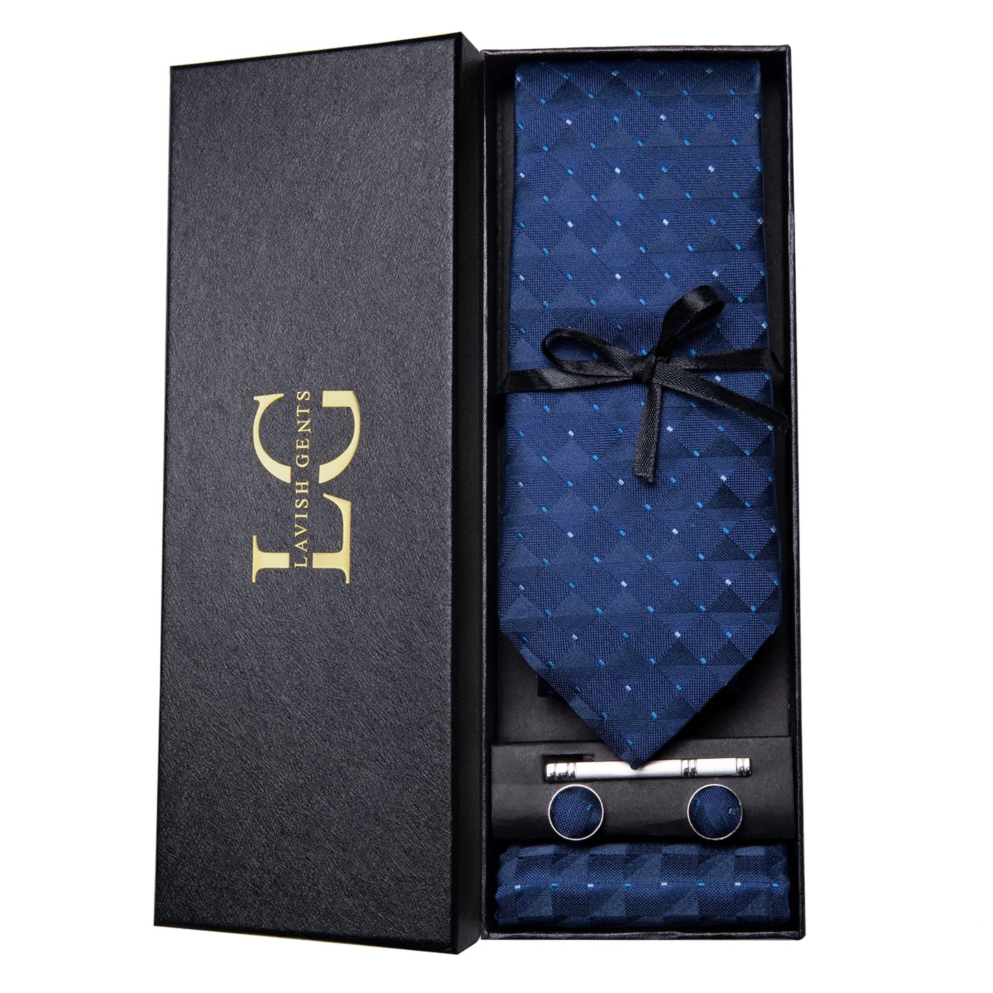 Hi-Tie Luxury Gift Box Classic Paisley Teal Green NeckTie