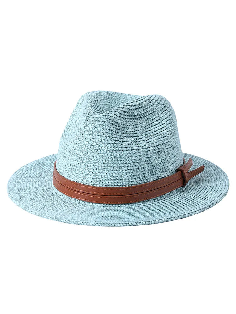 New Natural Panama Soft Shaped Straw Hat