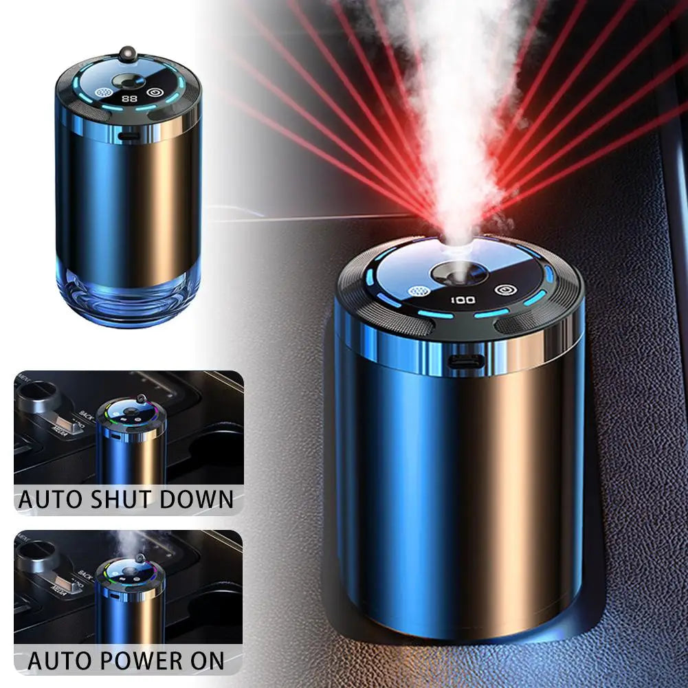 Smart Car Air Freshener, Rechargeable Car Aroma Diffuser