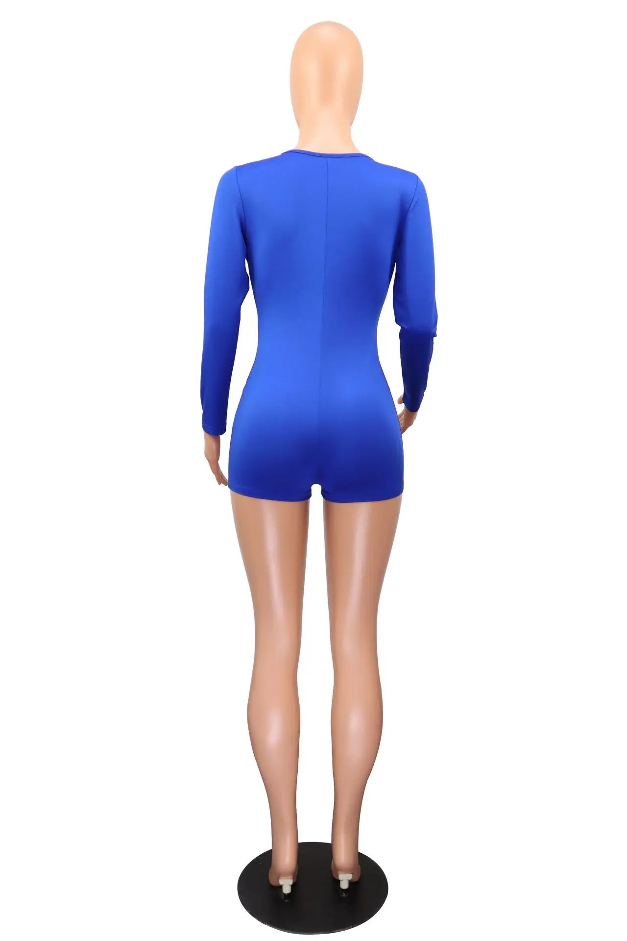 Hot Selling New Sexy V-neck Button Solid Color Jumpsuit Casual Home Wear