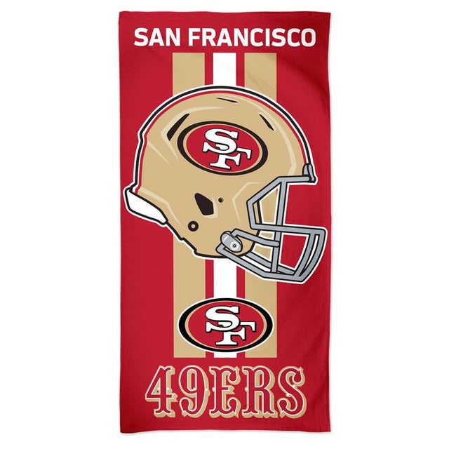 San Francisco 49ers Velour Beach Towel Towels World