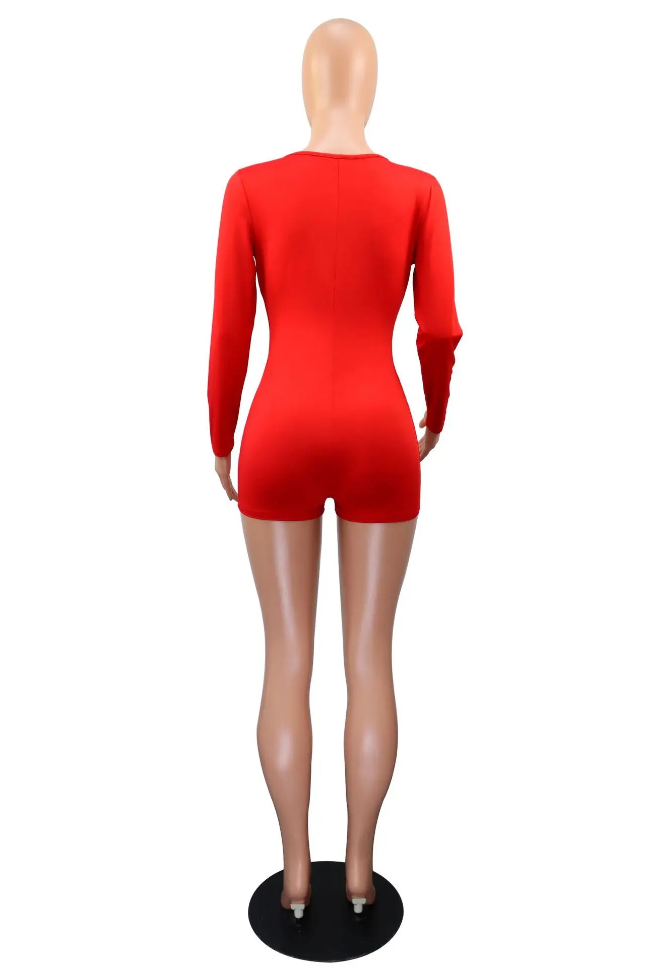 Hot Selling New Sexy V-neck Button Solid Color Jumpsuit Casual Home Wear