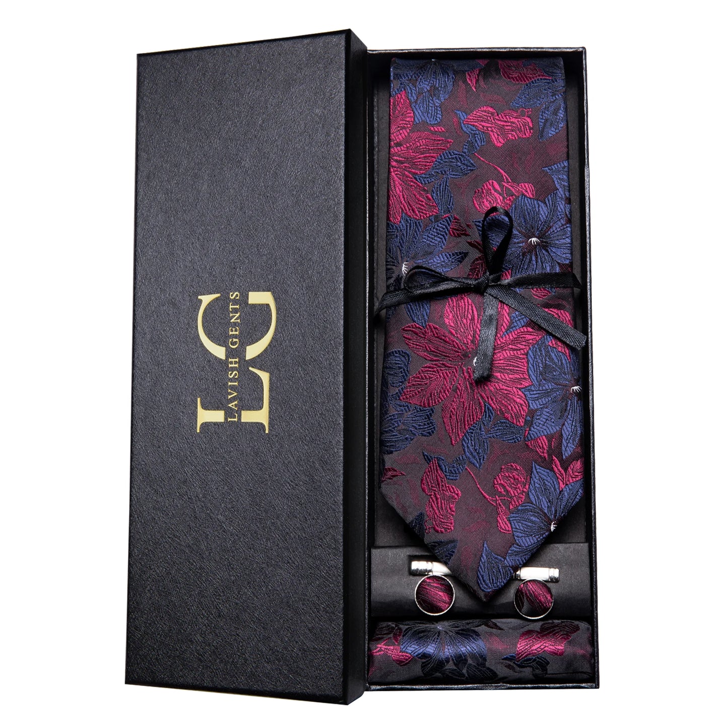 Hi-Tie Luxury Gift Box Classic Paisley Teal Green NeckTie