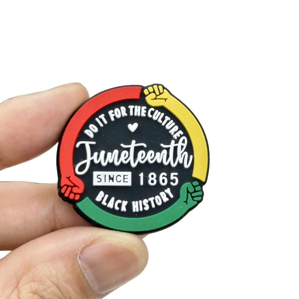 10PC DIY Juneteenth Silicone Beads Nipple Chain Bead Pin