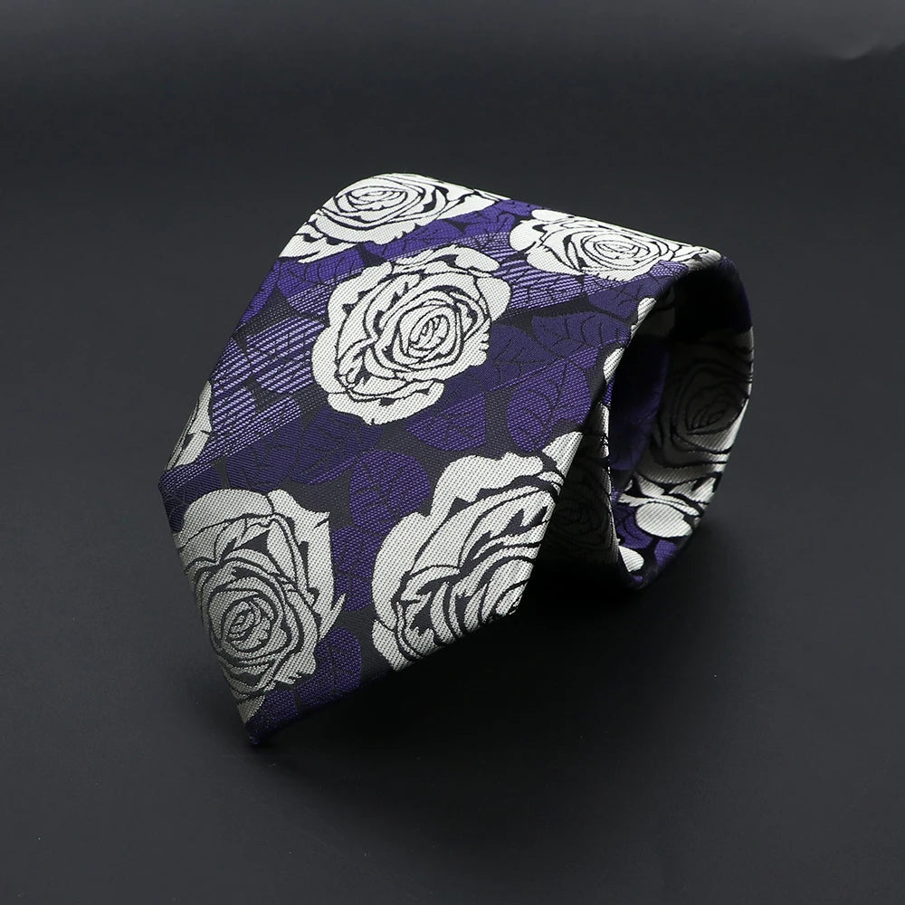 New Polyester Floral Tie For Men