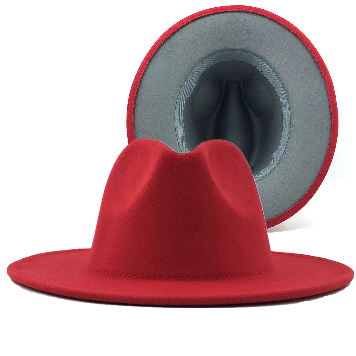 QBHAT Two-color Fedora Hat Men