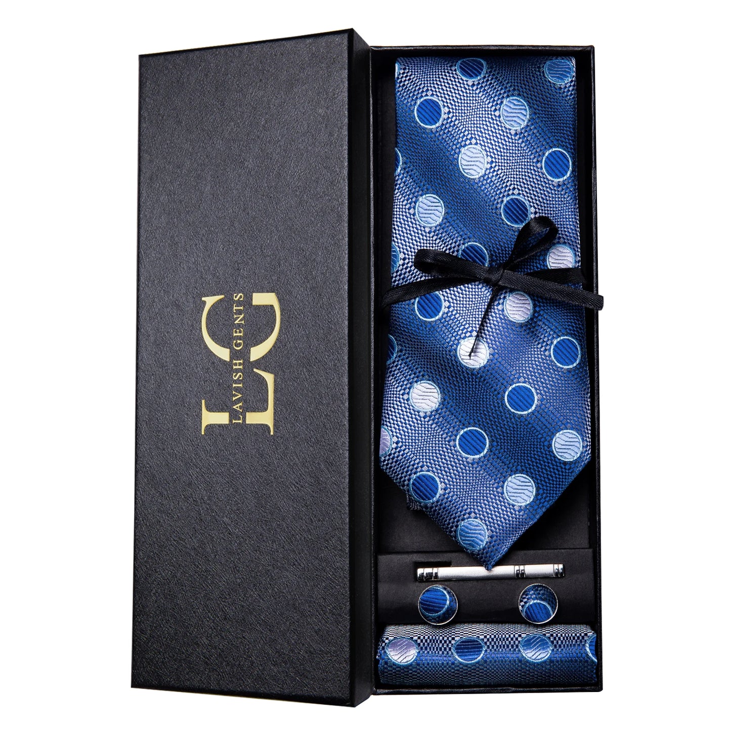 Hi-Tie Luxury Gift Box Classic Paisley Teal Green NeckTie