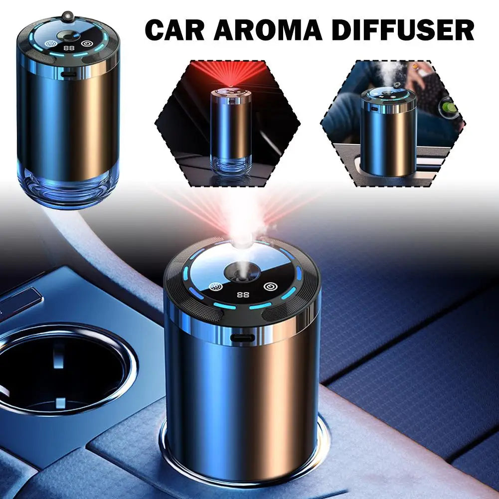 Smart Car Air Freshener, Rechargeable Car Aroma Diffuser